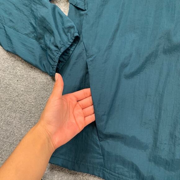 Gymshark Jacket Mens 3XL Spruce Lime Sport Windbreaker Full Zip Vented Hooded - Picture 3 of 13